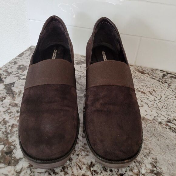 Donald‎ J. Pliner Maka Brown Suede Ankle Booties Size 8.5 - Picture 1 of 10